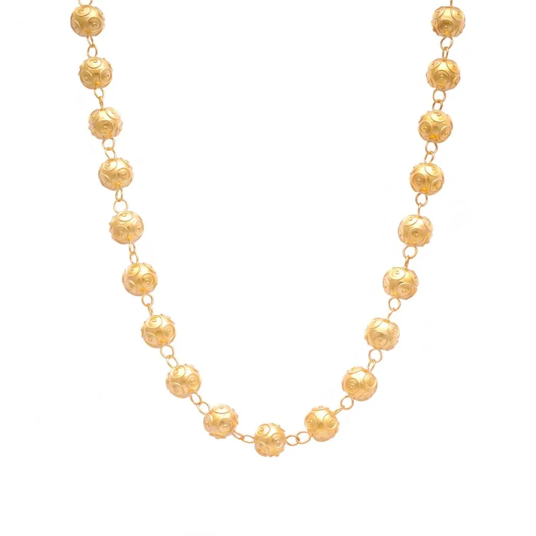 Viana's Contas Necklace Gold Plated Silver from Portugal