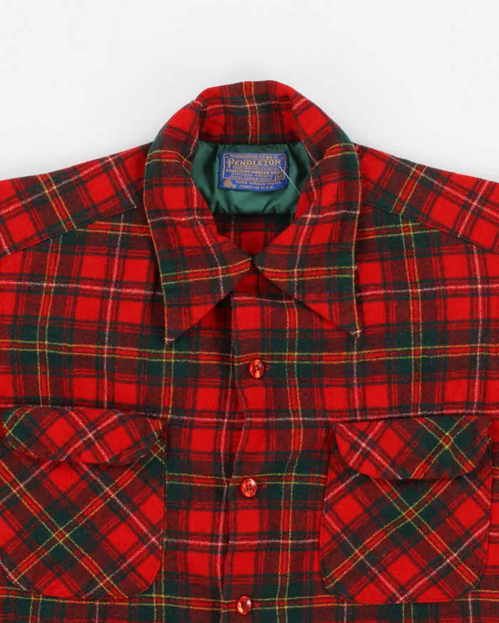 Vintage 60s Pendleton Wool Flannel Shirt - M