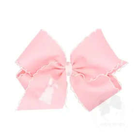 Wee Ones Bows - King - Pink with Embroidered Bunny