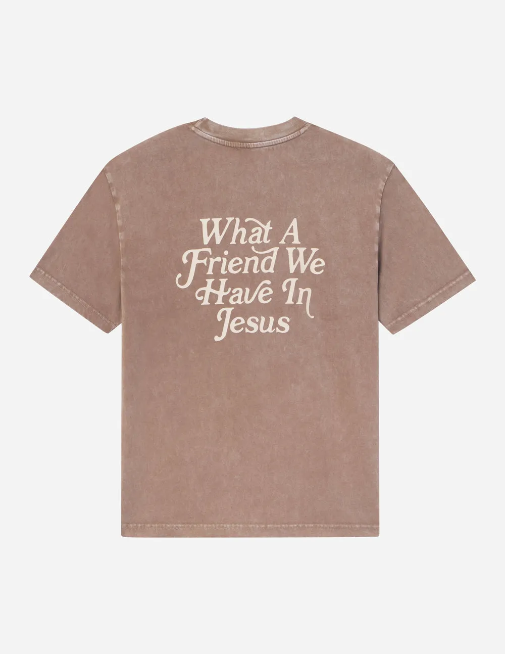 What a Friend in Jesus Brown Unisex Tee