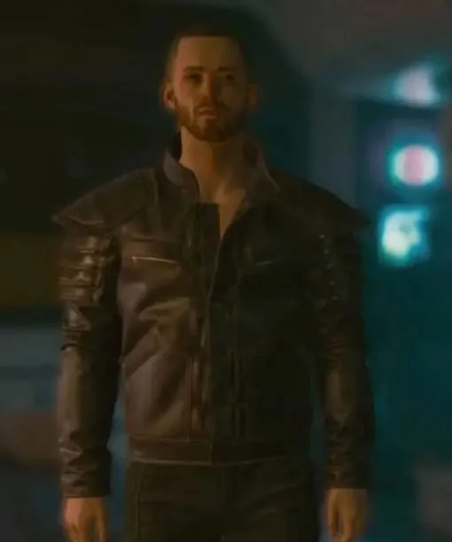 Wolf School Cyberpunk 2077 Leather Jacket