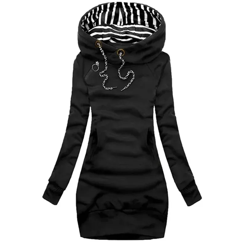 Women's Long Sleeve Hoodie Dress