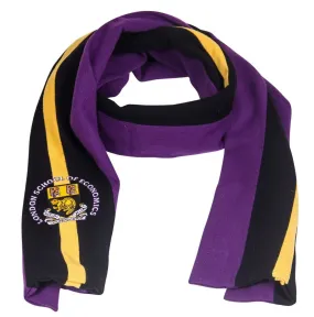 Woolen Scarf with Crest Embroidery